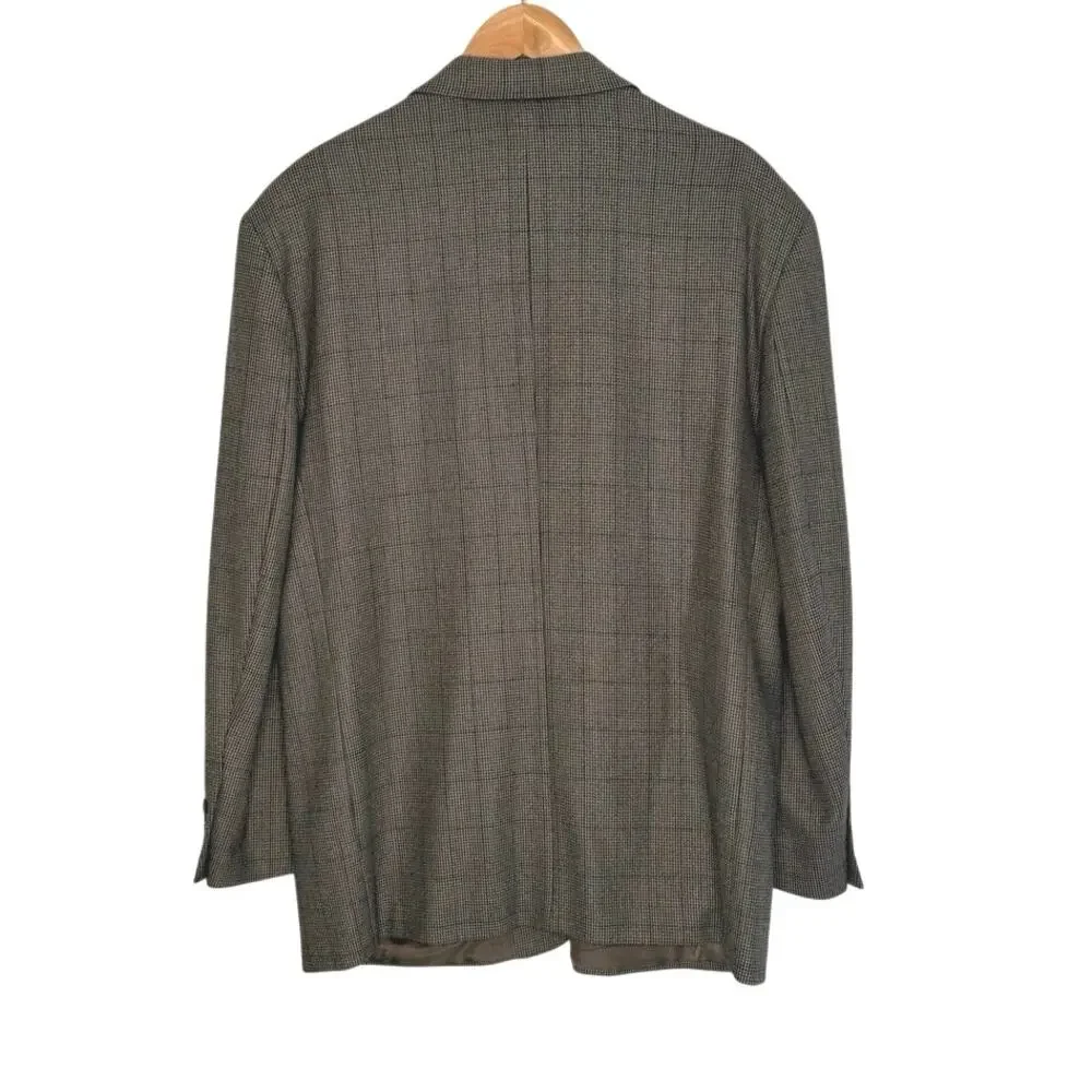 Vintage Oscar De La Renta men’s sports coat wool cashmere size 44 short